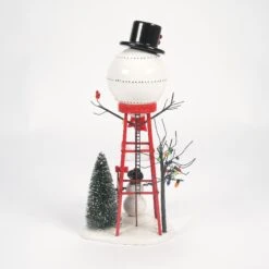 Department 56 Snowman Watertower(Snowman Watertower) -Holiday Gift Shop 800013 2