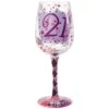 Enesco Gift 21st Birthday Wine Glass(Wine Glass 21) 2 Enesco Gift 21st Birthday Wine Glass(Wine Glass 21) -Holiday Gift Shop GLS11 5538M
