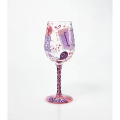 Enesco Gift 21st Birthday Wine Glass(Wine Glass 21) -Holiday Gift Shop GLS11 5538M 2