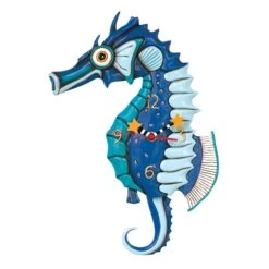 Enesco Gift Salty Seahorse Clock(Clock 26)