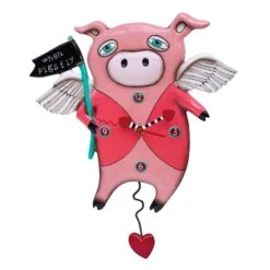 Enesco Gift Pigs Fly Clock(Clock 32)