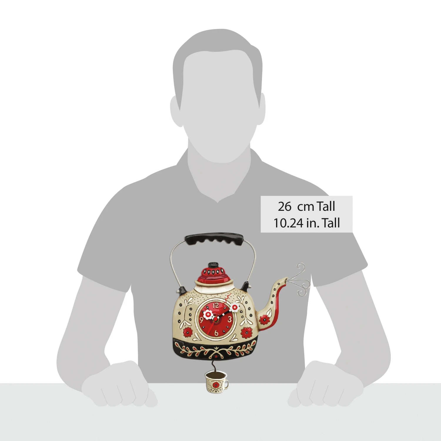 Enesco Gift Kettle Clock(Kettle Clock) 7 Enesco Gift Kettle Clock(Kettle Clock) - Image 5