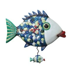 Enesco Gift Fishy Lips Clock(Clock 49)