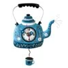 Enesco Gift Kettle Blue Clock(Clock 77) -Holiday Gift Shop P2052